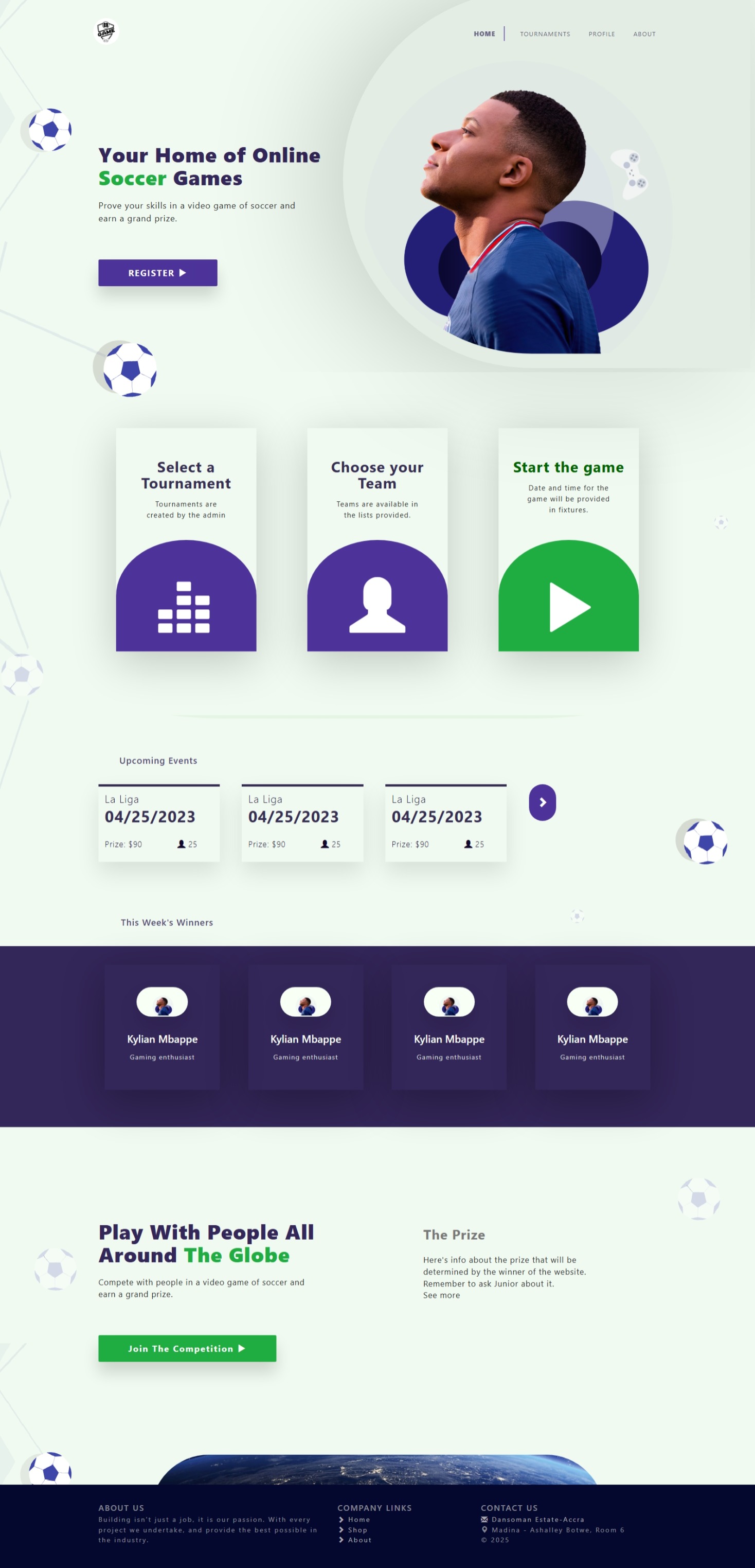 Image of En Games Web App by Evans Teye